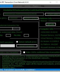 Fake Bitcoin Transaction Sender 2022 latest Software guaranteed to work
