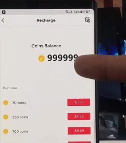 TikTok Recharge coins 100K